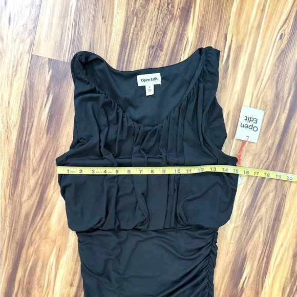 New Nordstrom Open Edit Black Mini Dress LBD - Picture 2 of 8